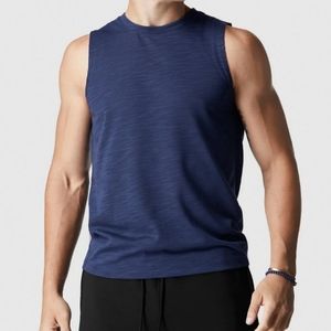 NWT FABLETICS MEN'S SLEEVELESS THE FRONT ROW TANK SIZE MEDIUM